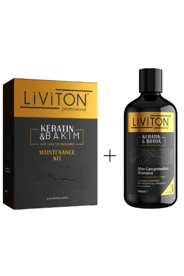 Mini Keratin Botox Seti & Level 3 Devam Şampuanı - İkili Bakım Seti