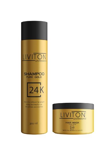 24K Gold Serisi Şampuan ve Maske Saç Bakım Seti - Lüks Onarıcı ve Parlatıcı