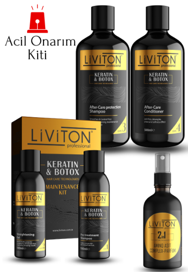 Keratin Bakım ve Acil Onarım Kiti - 4 Ürün Bir Arada Saç Onarıcı Set