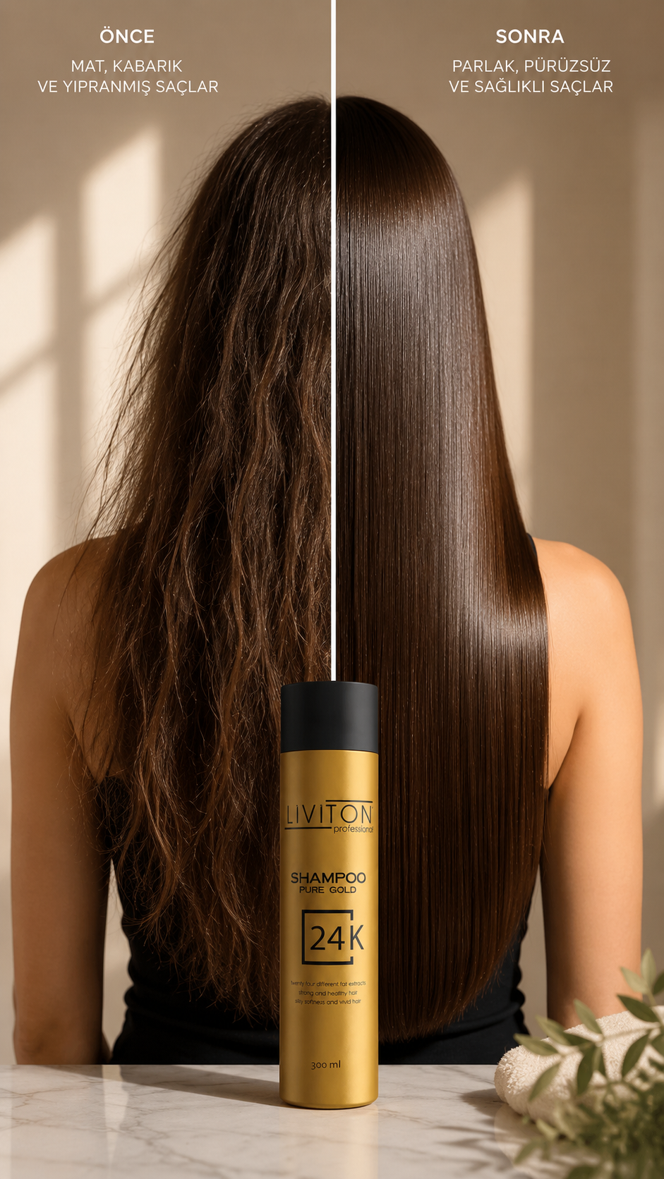 24K Pure Gold Serisi Altın Saç Şampuanı 300ml
