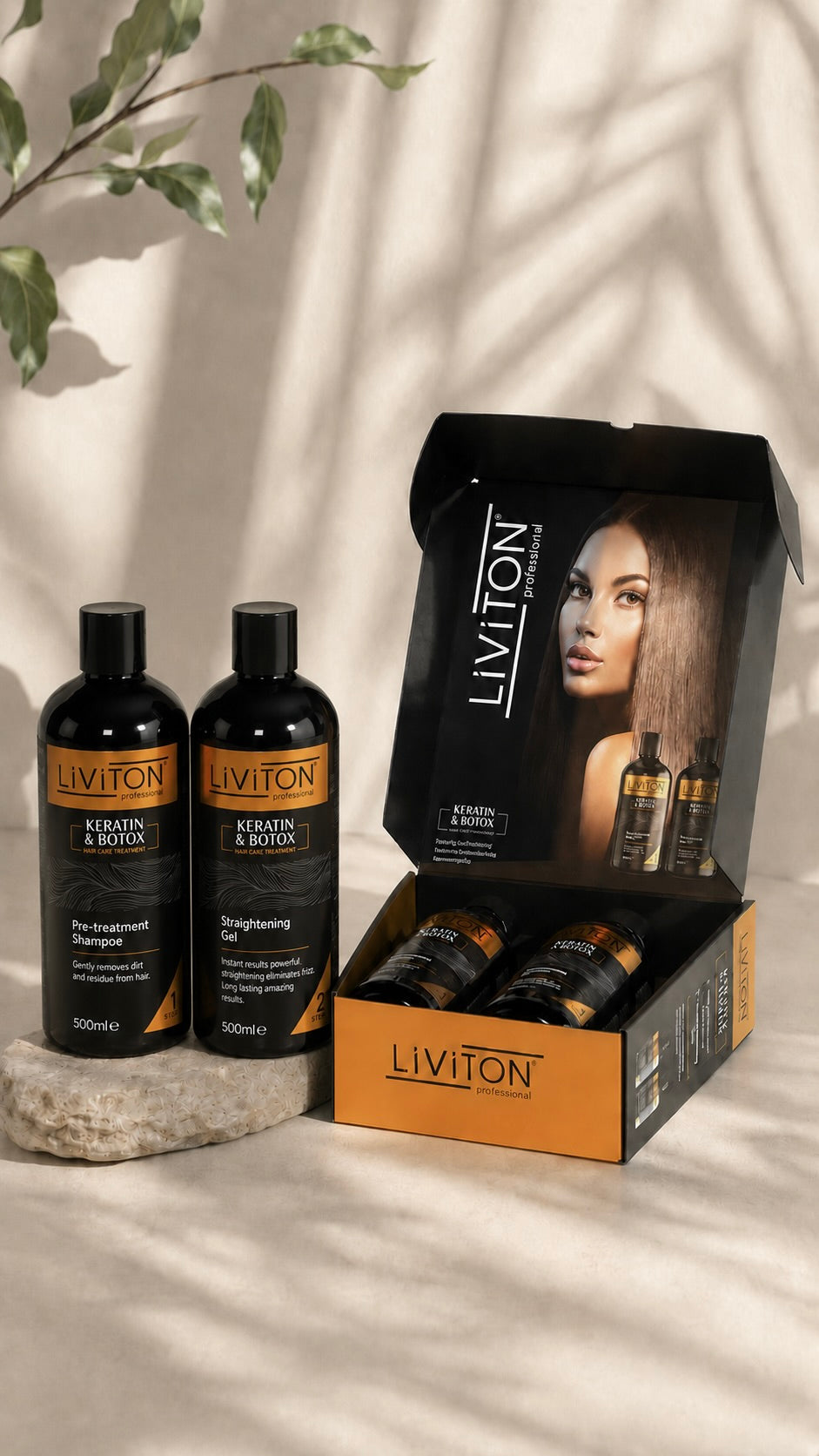 Saç Düzleştirici ve Keratin Bakım Seti 500ml
